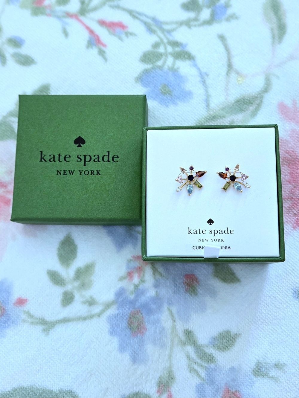 Kate Spade♠️ "Firework🎆 Floral💐" Earrings - Picture 3 of 16
